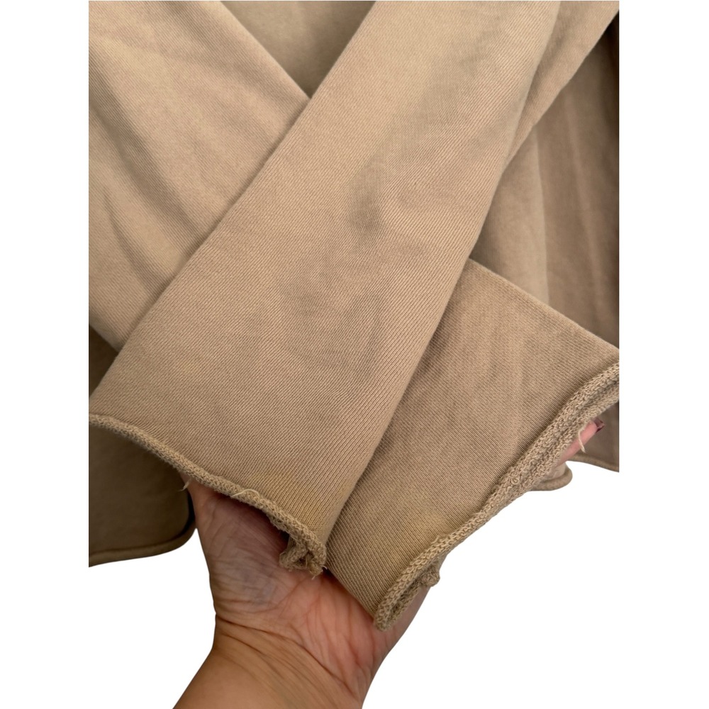 Eileen Fisher Size Small Organic Cotton French Terry Popover Sweatshirt Tan - Picture 7 of 12